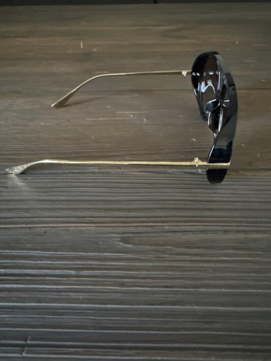 New Sunglasses for Women Retro Gold Black Aviator Metal Oversized Vacation Beach main image 7
